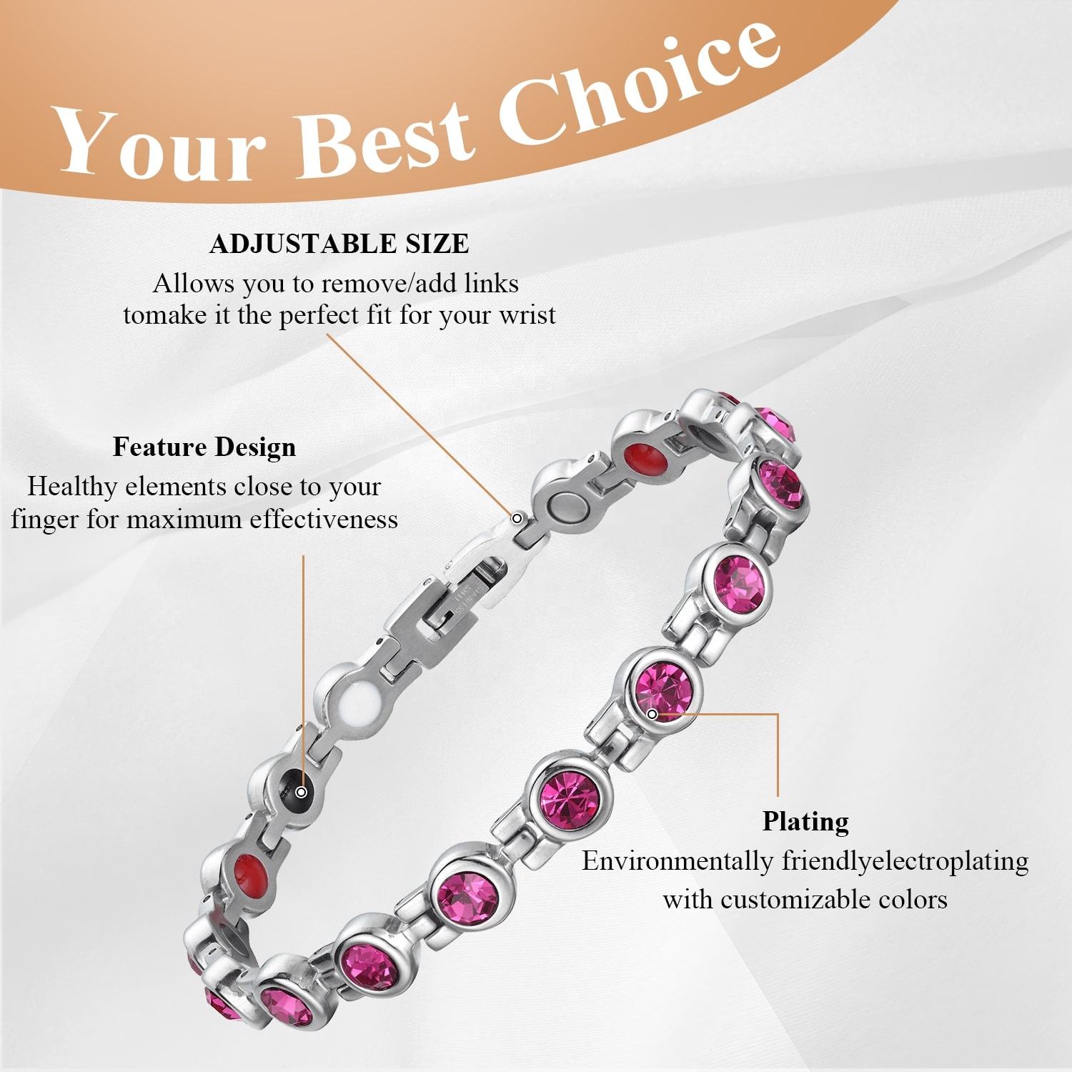 Magnetic Crystal Bracelets