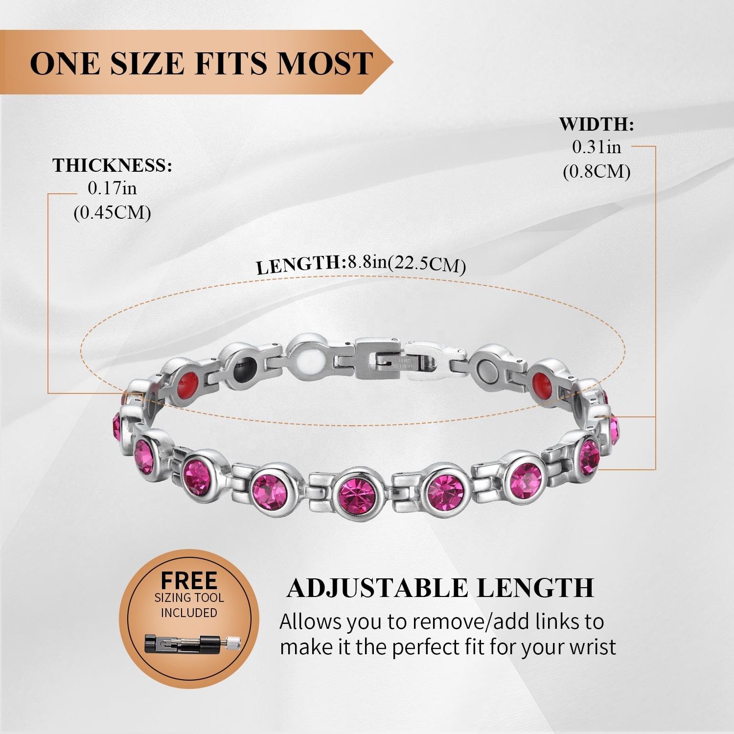 Magnetic Crystal Bracelets